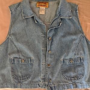Vintage denim vest
